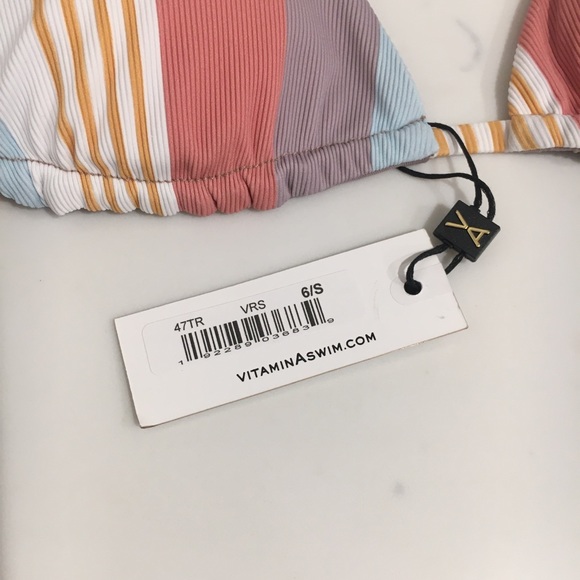 NWT Vitamin A Gia EcoRib Bikini Top | Small - Picture 5 of 7